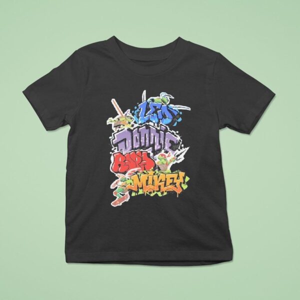 Nage Mutant Ninja Turtles Mutant Mayhem Graffiti T Shirt