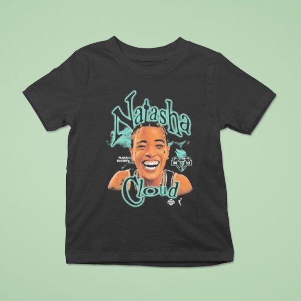 Natasha Cloud Playa Society Wnbpa New York Liberty T Shirt