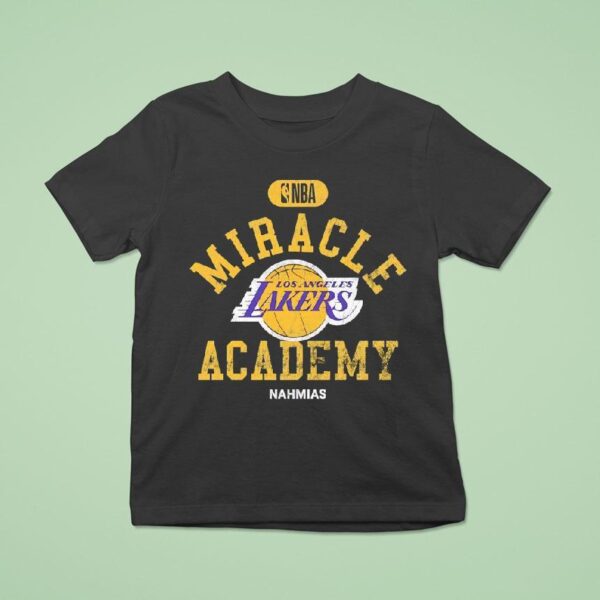 Nba Miracle Academy Los Angeles Lakers Basketball T Shirt