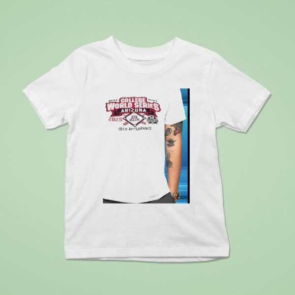 Ncaa Charles Schwab Field Omaha College World Series Arizona Wildcats Th Appearance T Shirt