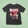 New England Patriots Drake Maye Black Notorious T Shirt