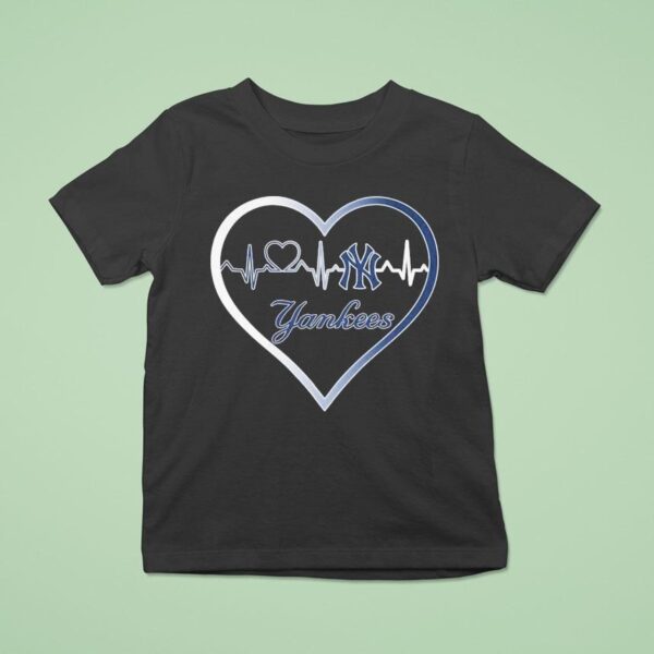 New York Yankees Pinstripes In My Pulse Heartbea T Shirt