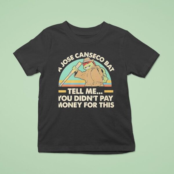 Ninja Turtle A Jose Canseco Bat Tell Me You Didn T Pay Money For This Vintage T Shirt