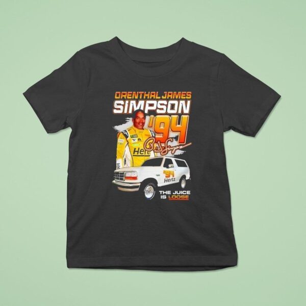 Orenthal James Simpson Oj The Juice Racing T Shirt
