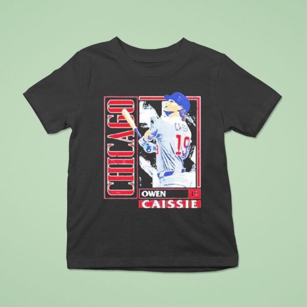 Owen Caissie Chicago Cubs Card T Shirt