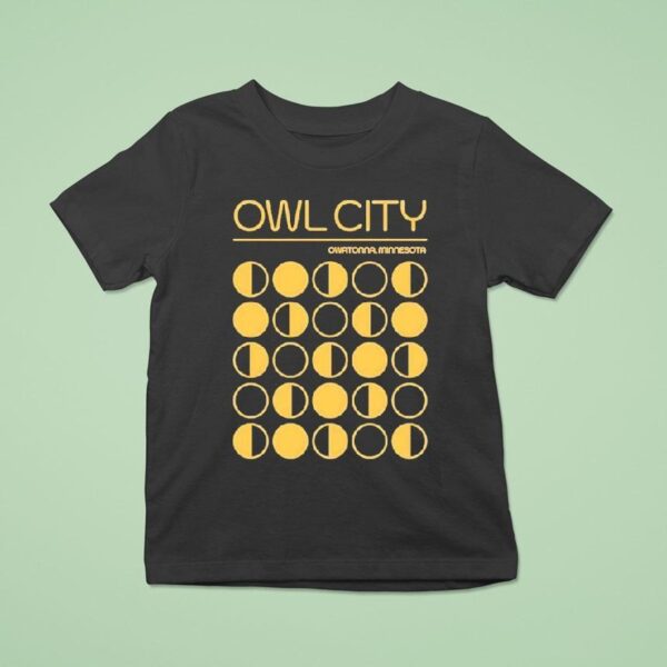 Owl City Owatonna Minnesota Moon Phase T Shirt