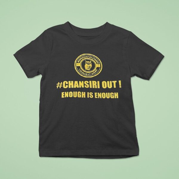 Owl Wednesday Bastards Consilio Et Animals Chansiri Out Enough Is Enough T Shirt