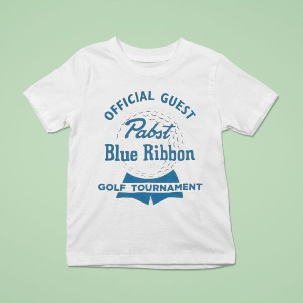 Pabst Blue Ribbon Golf Tournament Guest Brass Tacks T Shirt