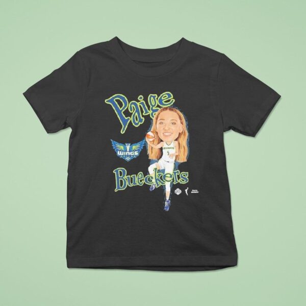 Paige Bueckers Dallas Wings Playa Society Sketch T Shirt