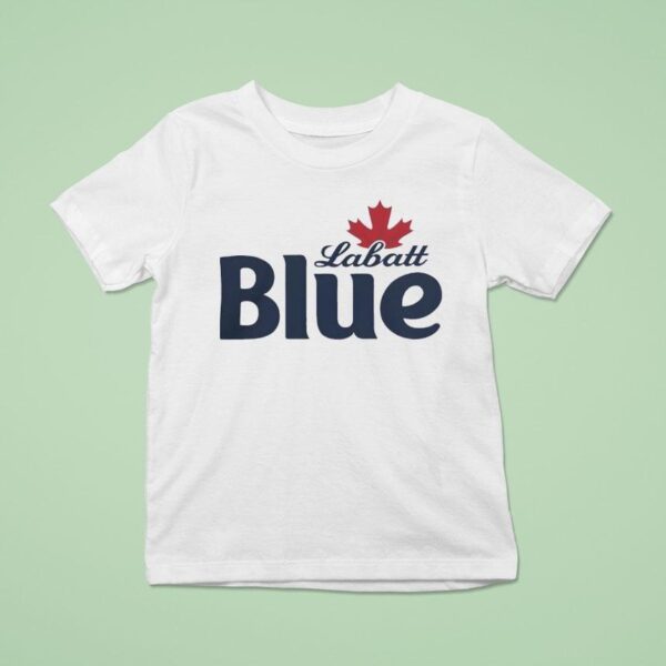 Pamela Anderson Labatt Blue Maple Leaf T Shirt