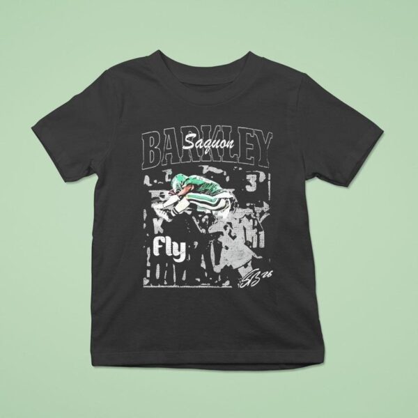 Philadelphia Eagles Barkley Saquon Fly Signature T Shirt
