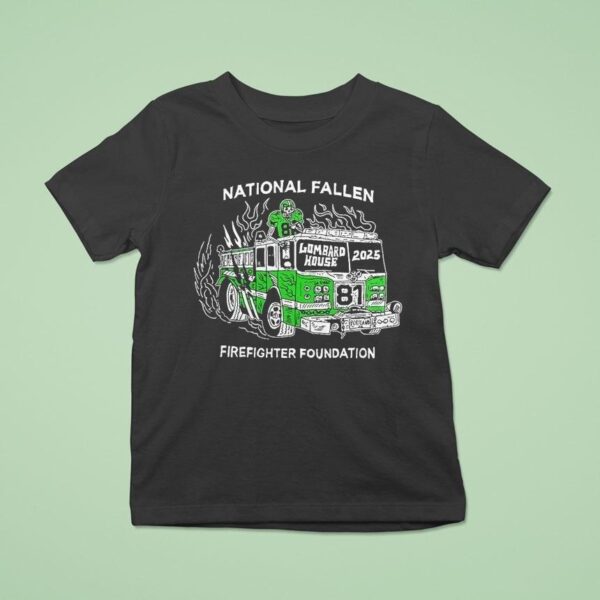 Philadelphia Eagles National Fallen Firefighters Foundation Lombard House Philly T Shirt