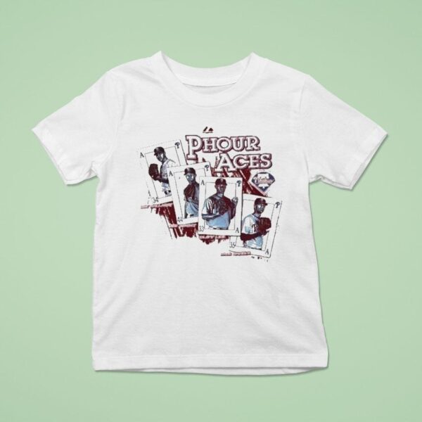 Philadelphia Phillies Phour Aces Cards T Shirt