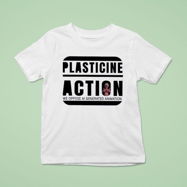 Plasticine Action We Oppose Ai Generated Animation T Shirt