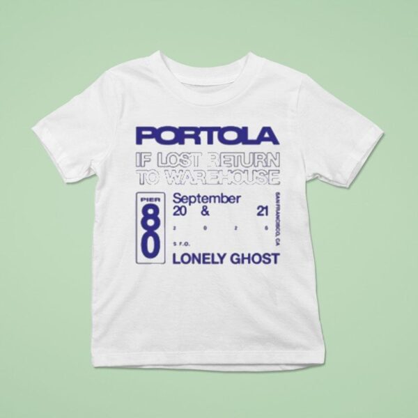 Portola X Lonely Ghost If Lost Return To Warehouse T Shirt