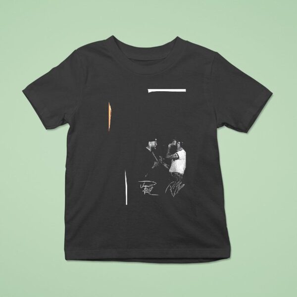 Post Malone And Jelly Roll The Big Ass World Tour Handshake Dates Signatures T Shirt