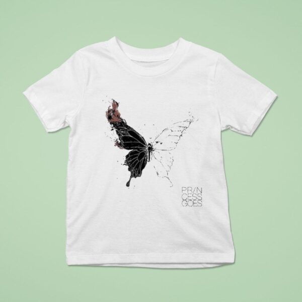 Princess Goes Butterfly Diagram T Shirt