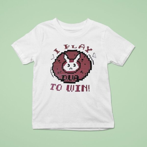 Rabbit I Play To Win Pixel T Shirt
