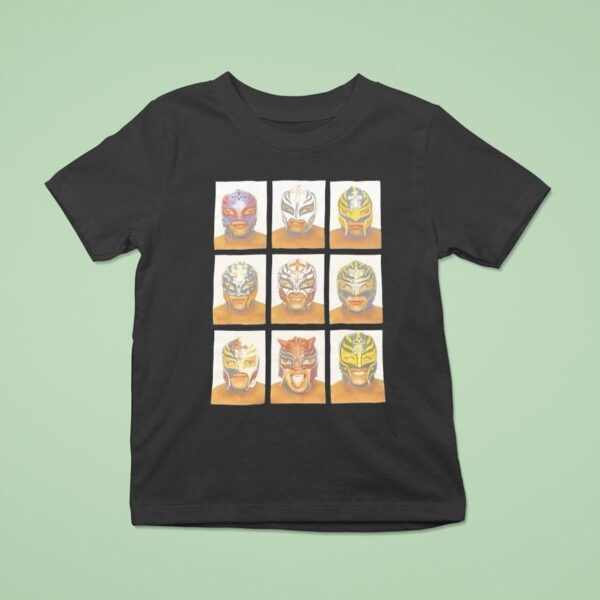 Rey Mysterio The Rock Stone Cold Kane The Undertaker Face Mask T Shirt