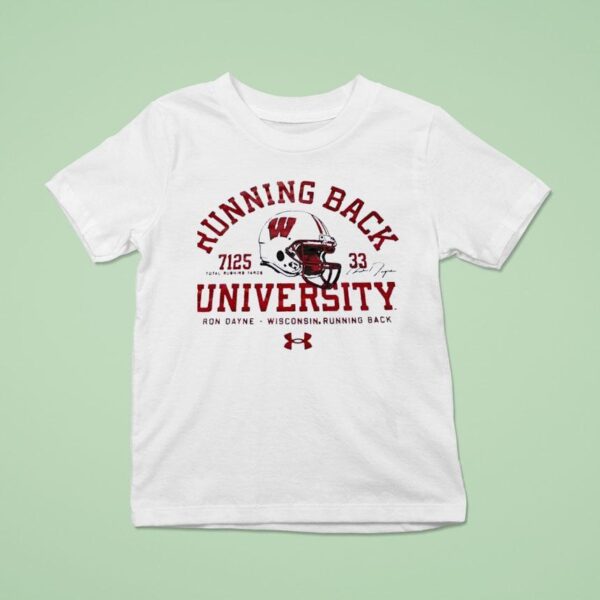 Running Back Wisconsin Badgers University Ron Dayne Wisconsin Running Back T Shirt
