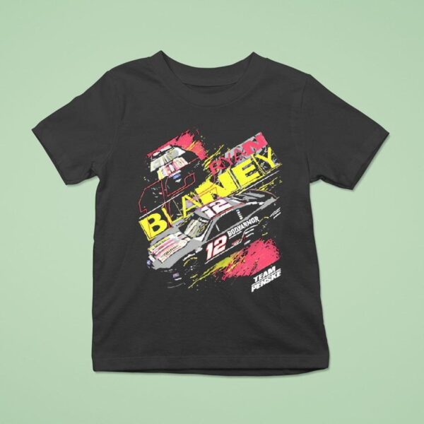 Ryan Blaney No Ford Mustang Dark Horse For Team Penske T Shirt