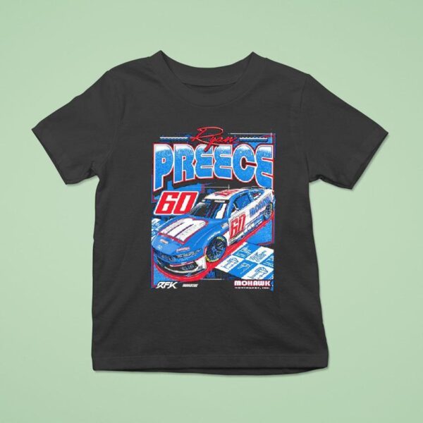 Ryan Preece No Ford Mustang Dark Horse For Rfk Racing T Shirt