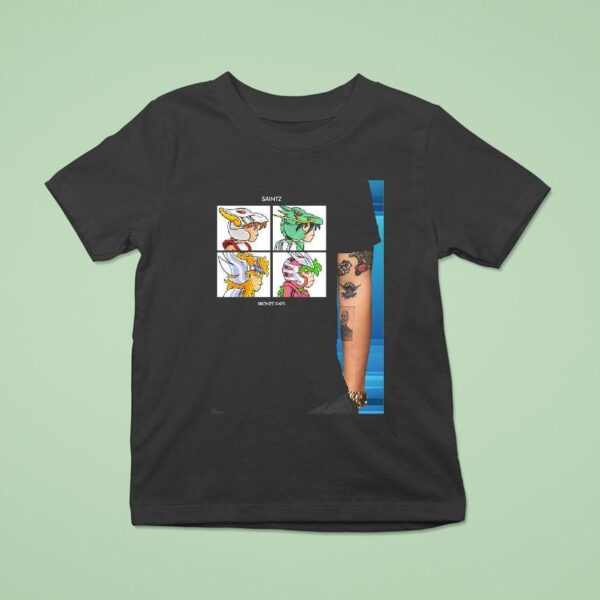 Saint Seiya In The Style Of Gorillaz Demon Days T Shirt
