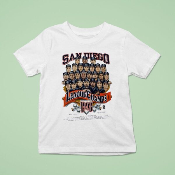 San Diego Padres Legends Name League Champs Vintage T Shirt