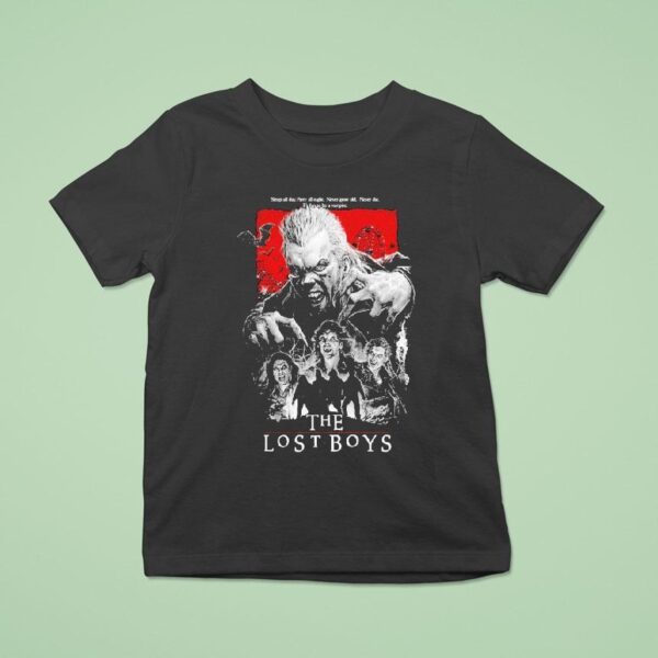 Santa Carla Vampires Lost In The Shadows Sleep All Day Party All Night Never Grow Old Never Die It S Fun To Be A Vampire T Shirt