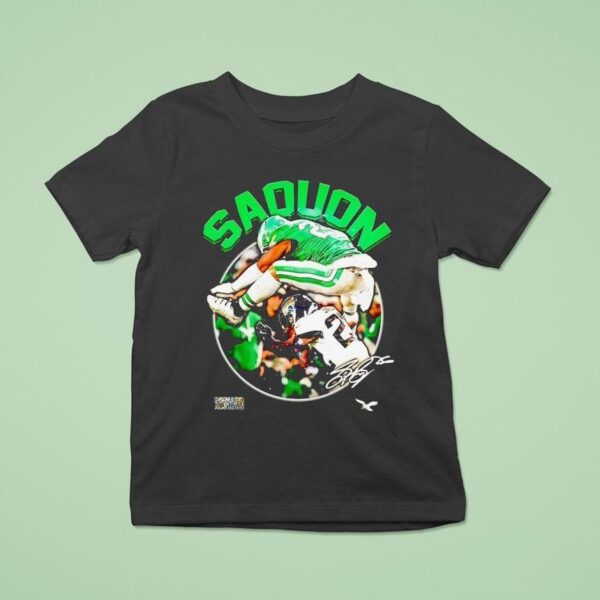 Saquon Barkley Philadelphia Eagles Fly Saquon Fly Signature T Shirt