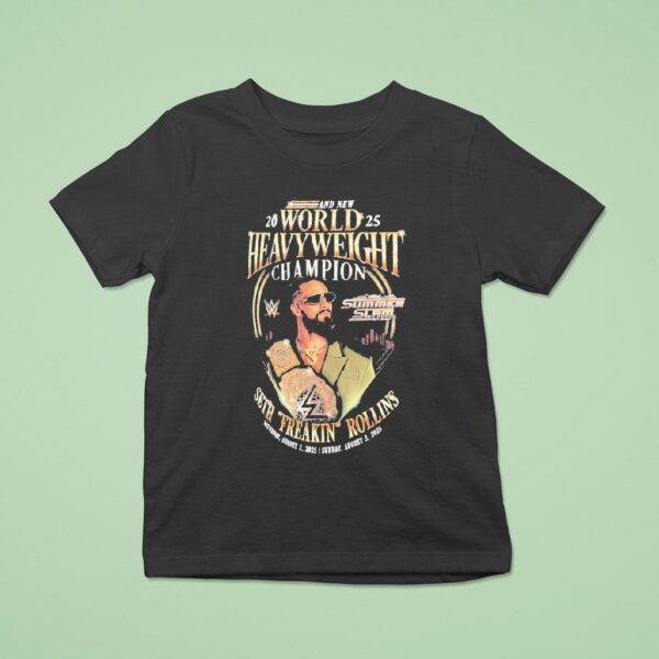 Seth Rollins And New World Heavyweight Champion Summer Slam T Shirt