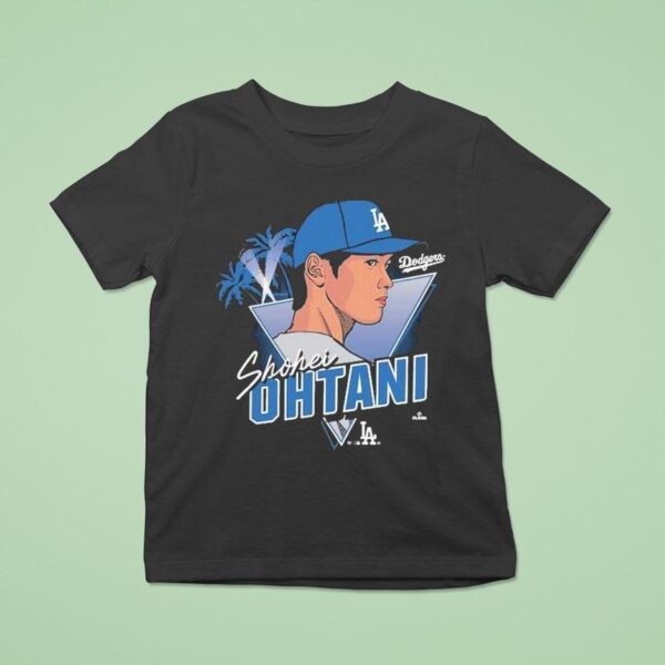 Shohei Ohtani Los Angeles Dodgers Profile Player Caricature T Shirt