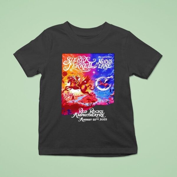 Sierra Ferrell Nikki Lane Tour Red Rocks Aug T Shirt
