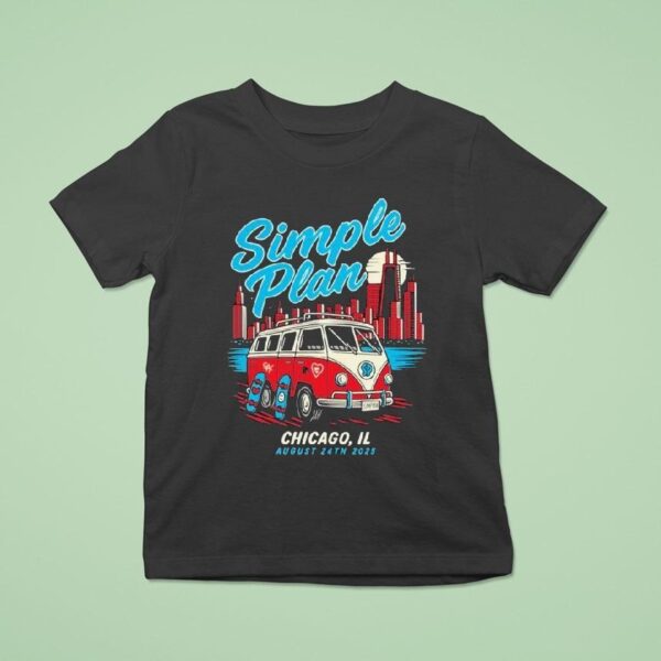 Simple Plan Tour Chicago Il T Shirt