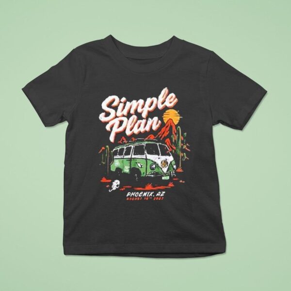 Simple Plan Phoenix Az Tour T Shirt