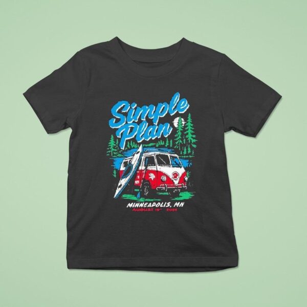 Simple Plan Tour Armory Minneapolis Mn Aug T Shirt