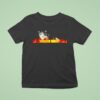 Sinister Sniler Cat Flames T Shirt