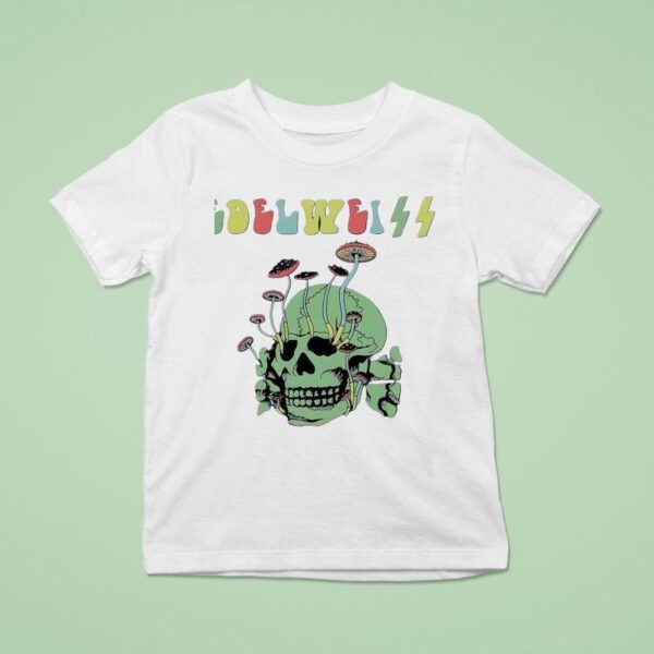 Skull Edelweiss Mushroom T Shirt