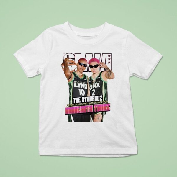 Slam Courtney Williams And Natisha Hiedeman The Studbudz Minnesota Lynx T Shirt