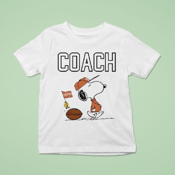 Snoopy Coach Texas Longhorns Football T Shirt