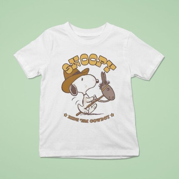Snoopy Ride Em Cowboy T Shirt