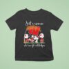 Snoopy The Peanuts Wisconsin Badgers Just A Woman Who Loves Fall And Badgers T Shirt