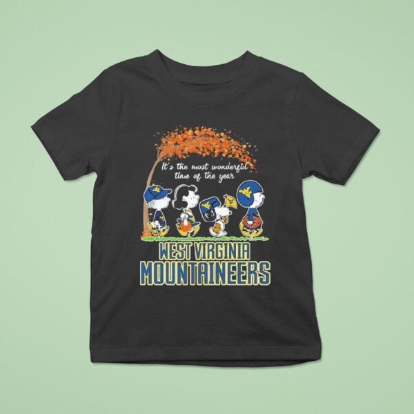 Snoopy The Peanuts X Michigan Wolverines It S The Most Wonderful Time Of The Year T Shirt