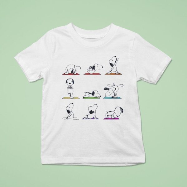 Snoopy Yoga Cartoon T Shirt