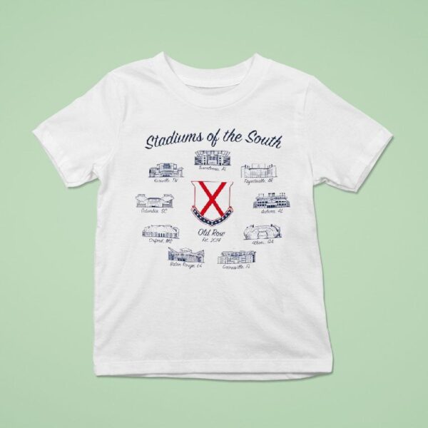 Stadiums Of The South Old Row Est T Shirt