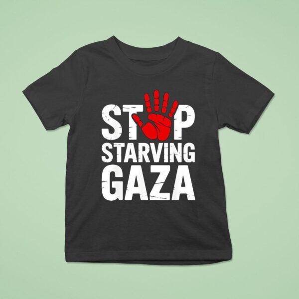 Stop Starving Gaza Save Children Hand T Shirt