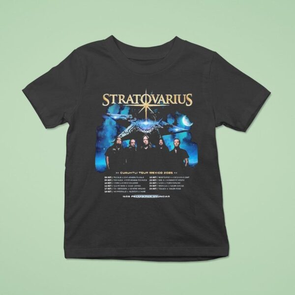 Stratovarius Cuauhtli Tour Mexico Dates On October Th In Puebla At Explanada Puebla T Shirt