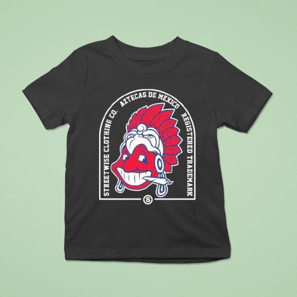 Streetwise Aztecas De Mexico Registered Trademark Los Aztecas Cleveland Guardians Indians Masco T Shirt