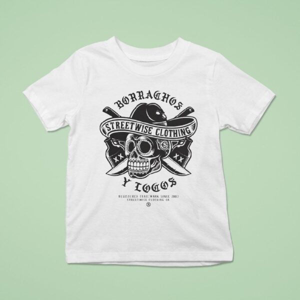 Streetwise Los Borrachos Skull T Shirt