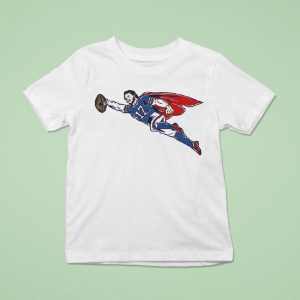 Superman Wears Josh Allen Buffalo Bills T Shirt